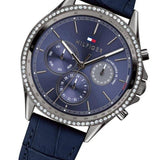 Tommy Hilfiger Ari Quartz Diamonds Blue Dial Blue Leather Strap Watch for Women - 1781979 Buy Now By Tommy Hilfiger