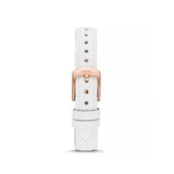 Fossil Jacqueline Quartz Mother of Pearl White Dial White Leather Strap Watch for Women - ES4579 Buy Now By Fossil