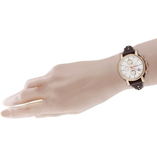 Fossil Boyfriend White Dial Brown Leather Strap Watch for Women - ES3616 Buy Now By Fossil