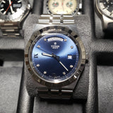Tudor Royal Automatic Diamonds Blue Dial Silver Steel Strap Watch for Men - M28600-0006 Buy Now By Tudor
