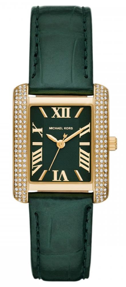 Michael Kors Emery Quartz Diamonds Green Dial Green Leather Strap Watch For Women - MK4697 Buy Now By Michael Kors