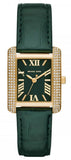 Michael Kors Emery Quartz Diamonds Green Dial Green Leather Strap Watch For Women - MK4697 Buy Now By Michael Kors
