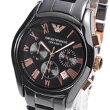 Emporio Armani Chronograph Black Ceramic Stainless Steel Dial Watch For Women - AR1411 Buy Now By Emporio Armani