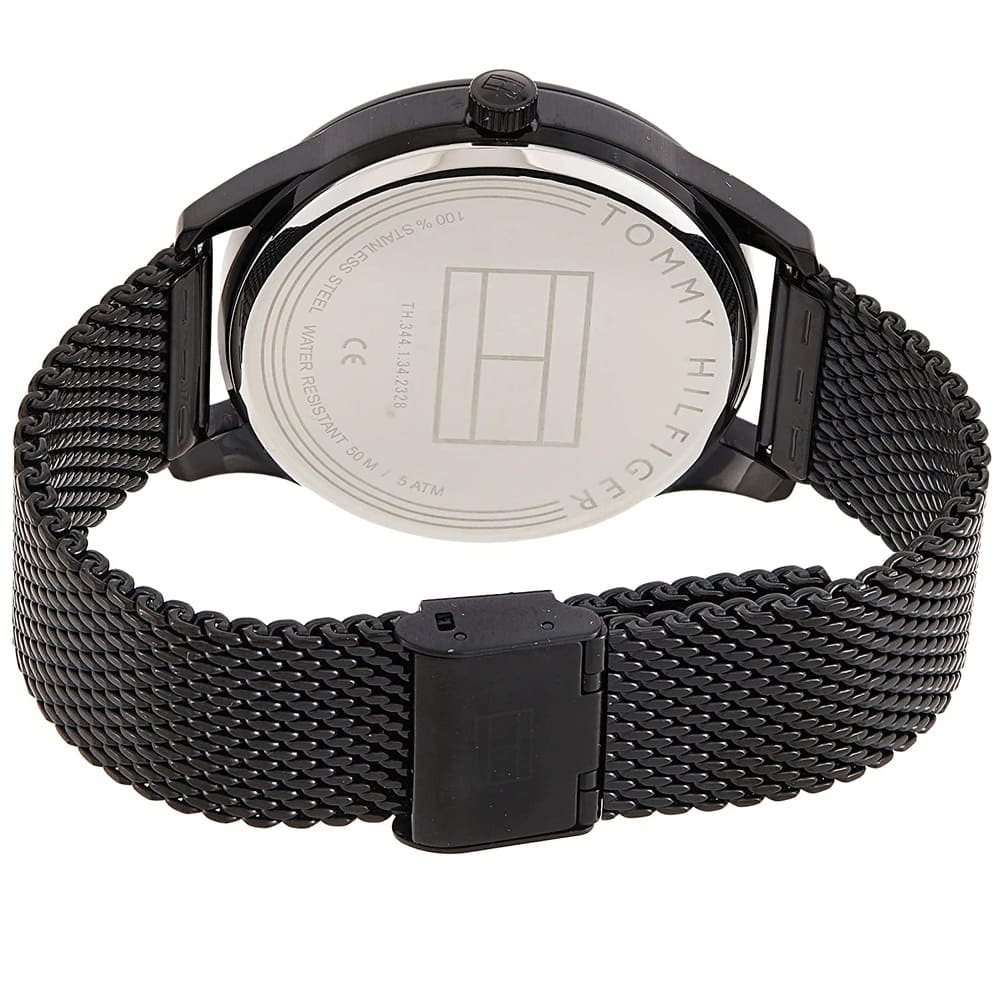 Tommy Hilfiger Brooklyn Black Dial Black Mesh Bracelet Watch for Men - 1791507 Buy Now By Tommy Hilfiger
