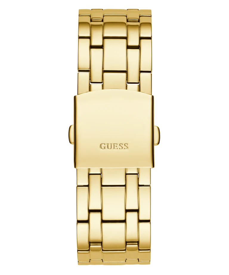 Guess Continental Diamonds Gold Dial Gold Steel Strap Watch for Men - GW0261G2 Buy Now By Guess