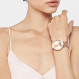 Guess Chiffon Rose Gold Dial Mesh Bracelet Watch For Women - W1083L3 Buy Now By Guess