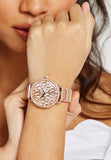 Michael Kors Portia Quartz Silver Dial Rose Gold Steel Strap Watch For Women - MK3887 Buy Now By Michael Kors