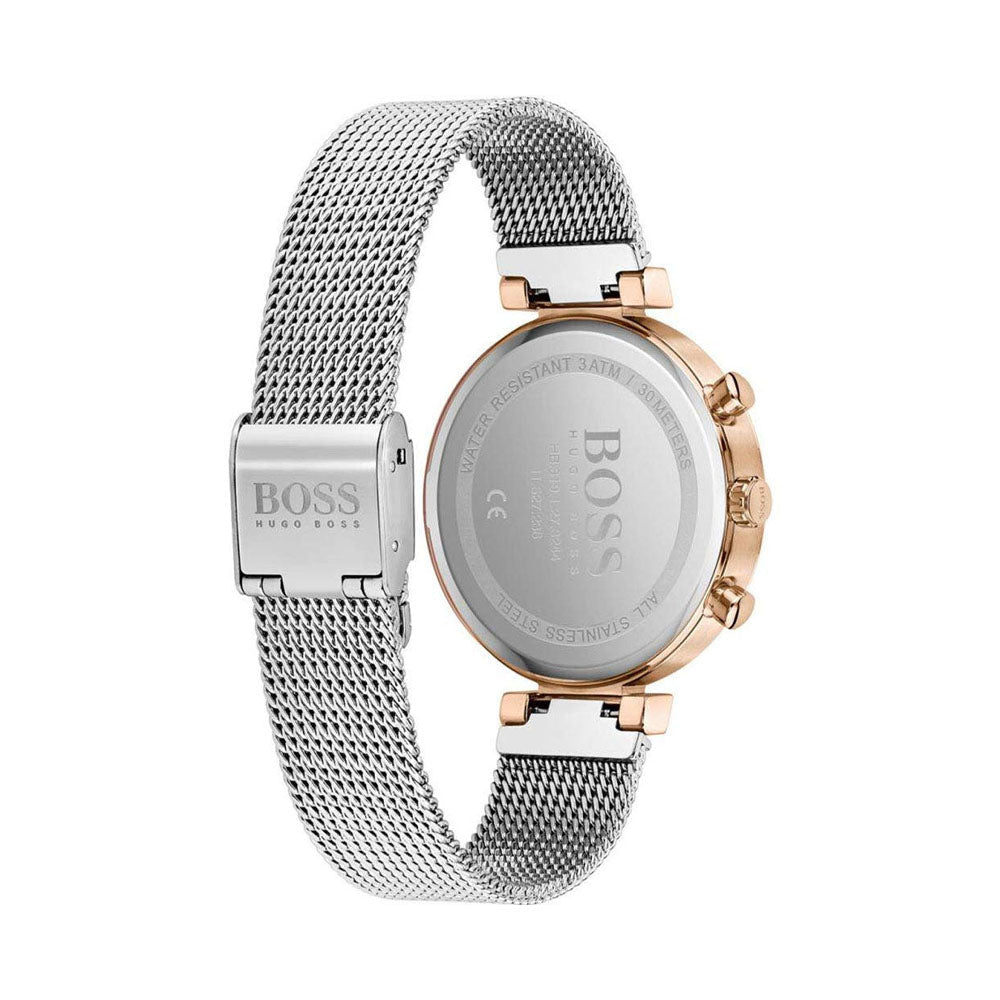 Hugo Boss Flawless Silver Dial Silver Mesh Bracelet Watch for Women -1502551 Buy Now By Hugo Boss