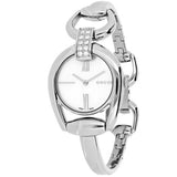 Gucci Horsebit Collection Diamonds Mother of Pearl White Dial Silver Steel Strap Watch For Women - YA139504 Buy Now By Gucci