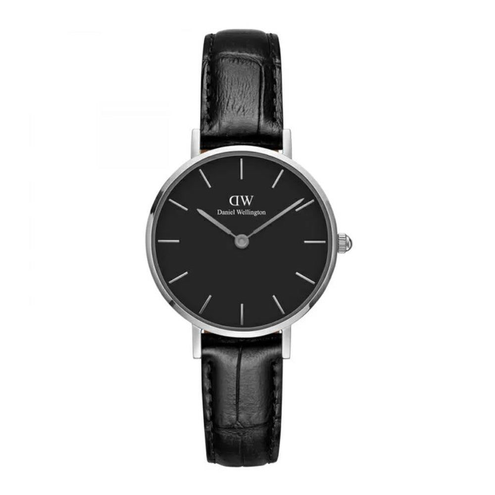 Daniel Wellington Classic Petite Reading Black Dial Black Leather Strap Watch For Women - DW00100235 Buy Now By Daniel Wellington