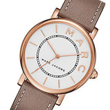 Marc Jacobs Roxy White Dial Cement Brown Leather Strap Watch for Women - MJ1533 Buy Now By Marc Jacobs