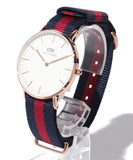 Daniel Wellington Classic Oxford White Dial Two Tone NATO Strap Watch For Women - DW00100029 Buy Now By Daniel Wellington