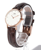 Daniel Wellington Classy York White Dial Brown Leather Strap Watch For Women - DW00100061 Buy Now By Daniel Wellington