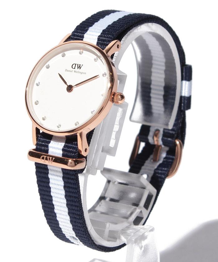 Daniel Wellington Classy Glasgow White Dial Two Tone Nylon Strap Watch For Women - DW00100066 Buy Now By Daniel Wellington