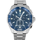 Tag Heuer Aquaracer Blue Dial SIlver Steel Strap Watch for Men - CAY111B.BA0927 Buy Now By Tag Heuer