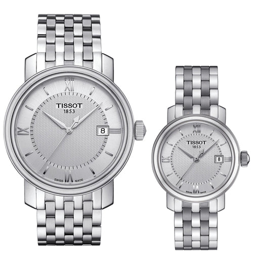 Tissot T Classic Bridgeport Silver Dial Silver Mesh Bracelet Watch For Men - T097.410.11.038.00 Buy Now By Tissot