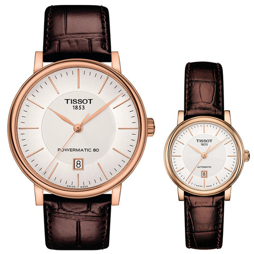Tissot T Classic Carson Premium White Dial Brown Leather Strap Watch for Women - T122.207.36.031.00 Buy Now By Tissot