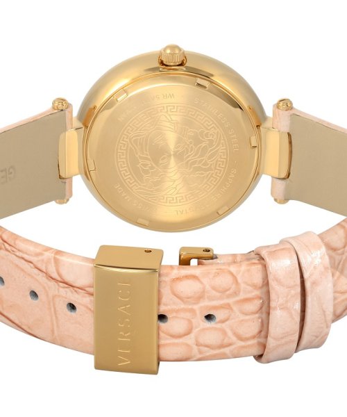 Versace Olympo Quartz White Dial Beige Leather Strap Watch for Women - VAN050016 Buy Now By Versace