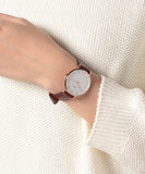 Daniel Wellington Petite St Mawes White Dial Brown Leather Strap Watch For Women - DW00100175 Buy Now By Daniel Wellington