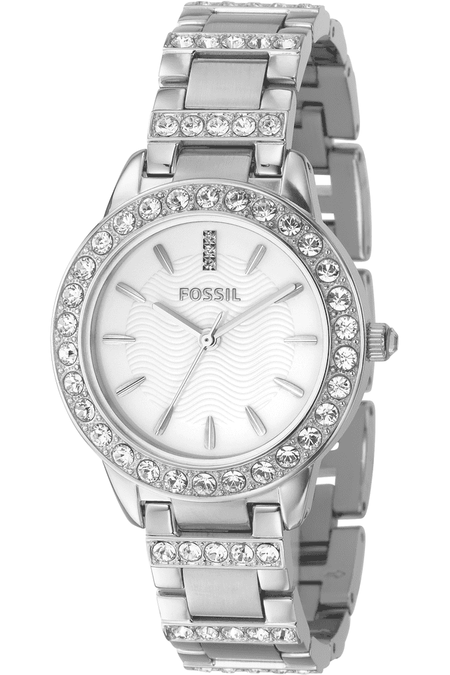 Fossil Jesse White Dial Silver Steel Strap Watch for Women - ES2362 Buy Now By Fossil