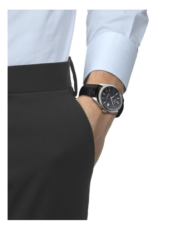 Tissot Ballade Powermatic 80 Cosc Black Dial Black Leather Strap Watch For Men - T108.408.16.057.00 Buy Now By Tissot