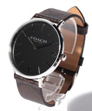 Coach Charles Black Dial Brown Leather Strap Watch for Women - 14602156 Buy Now By Coach