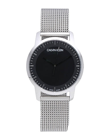 Calvin Klein City Chronograph Black Dial Silver Mesh Bracelet Watch for Men - K2G2G121 Buy Now By Calvin Klein