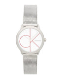 Calvin Klein Minimal White Dial Silver Mesh Bracelet Watch for Men - K3M51152 Buy Now By Calvin Klein