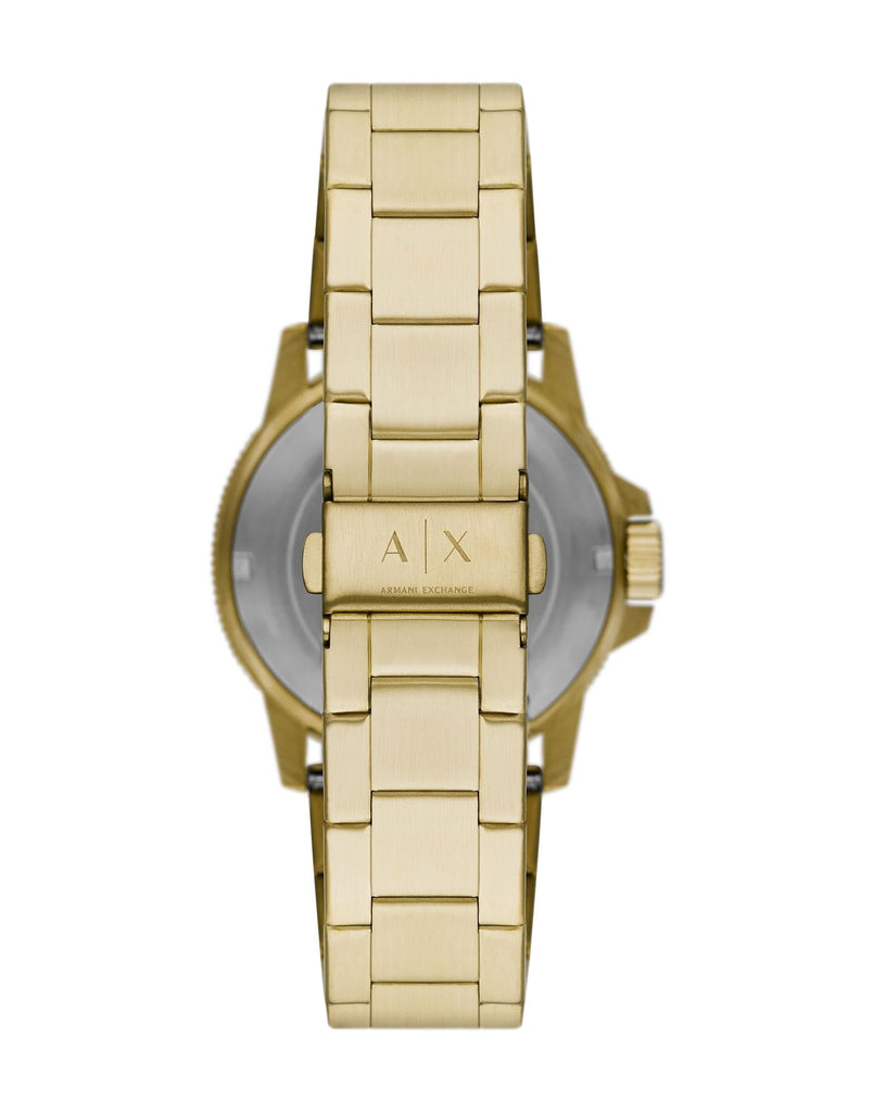 Armani Exchange Cayde Analog Gold Dial Gold Steel Strap Watch For Men - AX2707 Buy Now By Armani Exchange