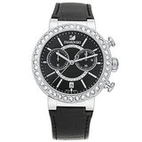 Swarovski Citra Sphere Chronograph Black Dial Black Leather Strap Watch for Women - 5027131 Buy Now By Swarovski