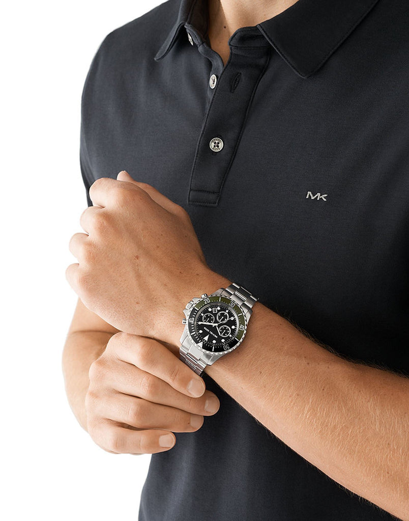 Michael Kors Sullivan Chronograph Black Dial Grey Steel Strap Watch For Men - MK8970 Buy Now By Michael Kors