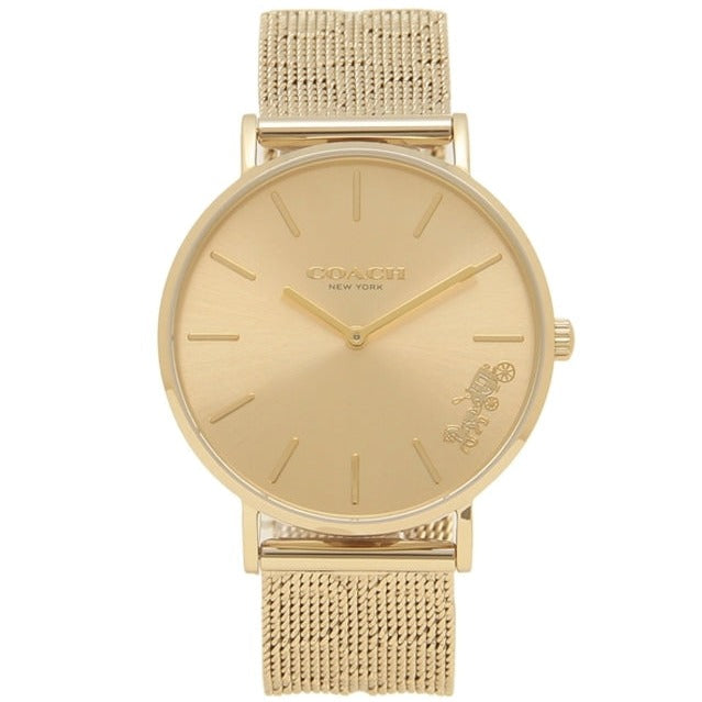 Coach Perry Gold Dial Gold Mesh Bracelet Watch for Women - 14503342 Buy Now By Coach