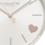 Coach Perry Silver Dial Pink Leather Strap Watch for Women - 14503516 Buy Now By Coach
