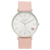 Coach Perry Silver Dial Pink Leather Strap Watch for Women - 14503516 Buy Now By Coach
