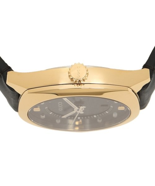 Gucci GG2570 Quartz Black Dial Black Leather Strap Watch For Women - YA142408 Buy Now By Gucci