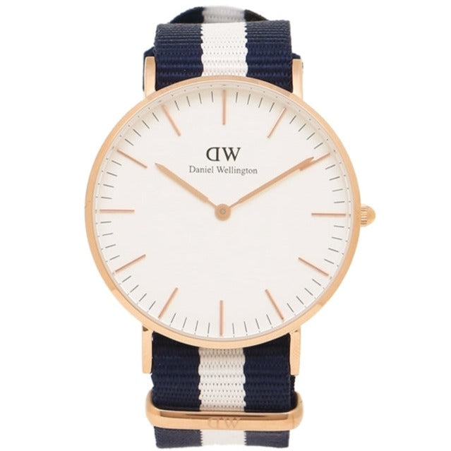 Daniel Wellington Classic Glasgow White Dial Two Tone NATO Strap Watch For Women - DW00100031 Buy Now By Daniel Wellington