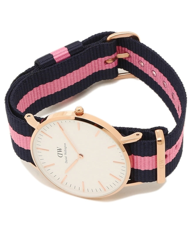 Daniel Wellington Classic Winchester White Dial Three Tone Nylon Strap Watch For Women - DW00100033 Buy Now By Daniel Wellington
