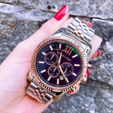 Michael Kors Lexington Blue Dial Two Tone Steel Strap Watch for Men - MK8412 Buy Now By Michael Kors