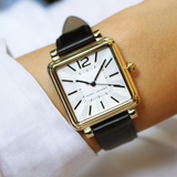 Marc Jacobs Vic Silver Dial Black Leather Strap Watch for Women - MJ1437 Buy Now By Marc Jacobs