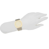 Gucci 25H Quartz Gold Dial Silver Steel Strap Watch for Women - YA163403 Buy Now By Gucci