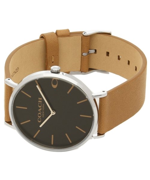Coach Charles Black Dial Brown Leather Strap Watch for Men - 14602155 Buy Now By Coach