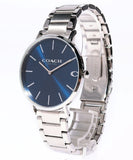 Coach Charles Blue Dial Silver Steel Strap Watch for Men - 14602429 Buy Now By Coach