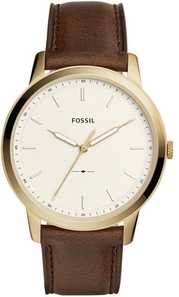 Fossil The Minimalist White Dial Brown Leather Strap Watch for Men - FS5397 Buy Now By Fossil