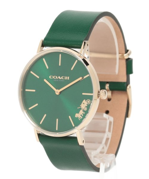 Coach Green Dial Green Leather Strap Watch for Women - 14503383 Buy Now By Coach