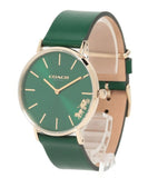 Coach Green Dial Green Leather Strap Watch for Women - 14503383 Buy Now By Coach