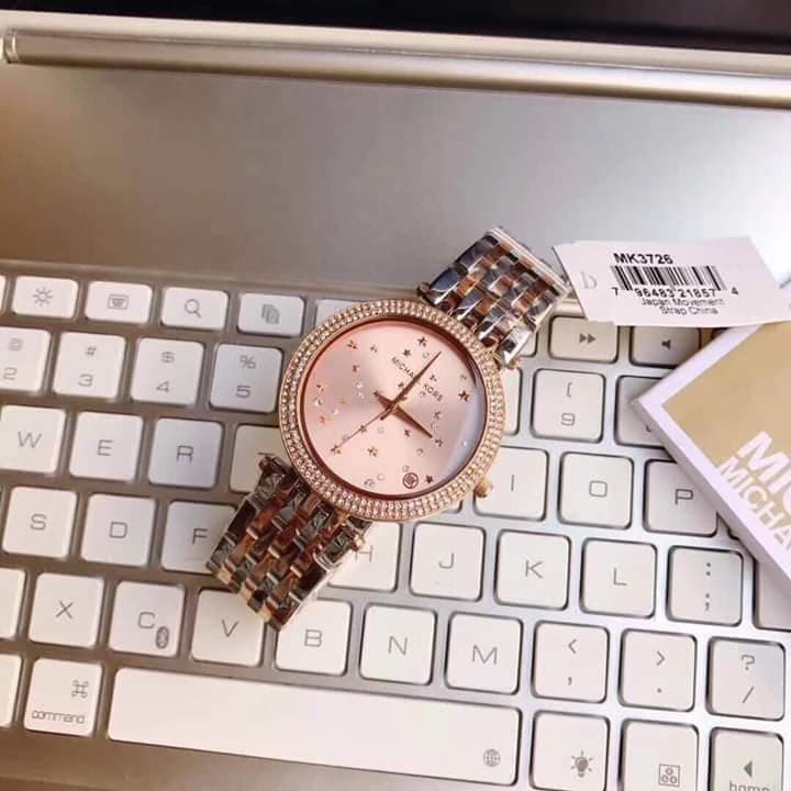 Michael Kors Darci Rose Gold Dial Two Tone Steel Strap Watch for Women - MK3726 Buy Now By Michael Kors