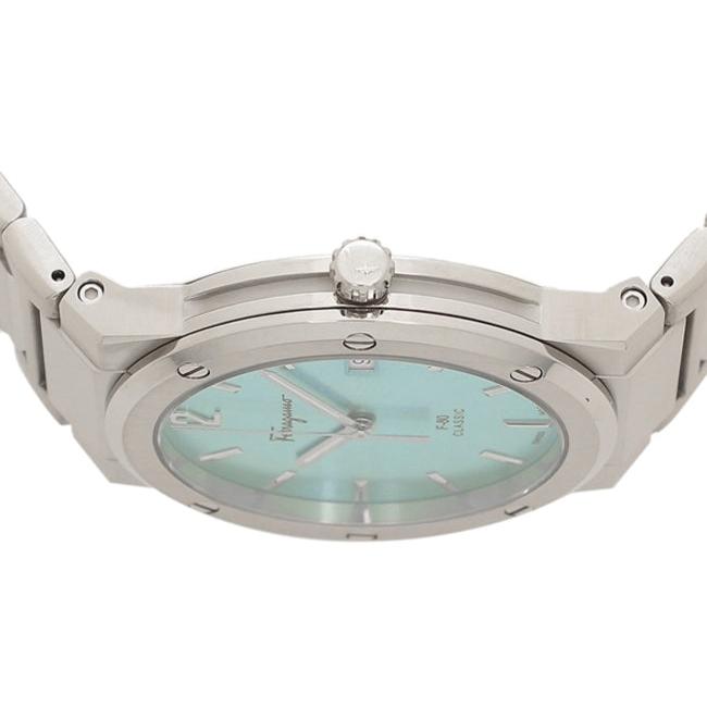 Salvatore Ferragamo F-80 Classic Tiffany Blue Dial Silver Steel Strap Watch for Men - SFDT02323 Buy Now By Salvatore Ferragamo