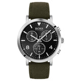 Hugo Boss Vesada Grey Dial Green Nylon Strap Watch for Men - 1513692 Buy Now By Hugo Boss