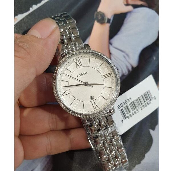 Fossil Jacqueline White Dial Silver Steel Strap Watch for Women - ES3631 Buy Now By Fossil