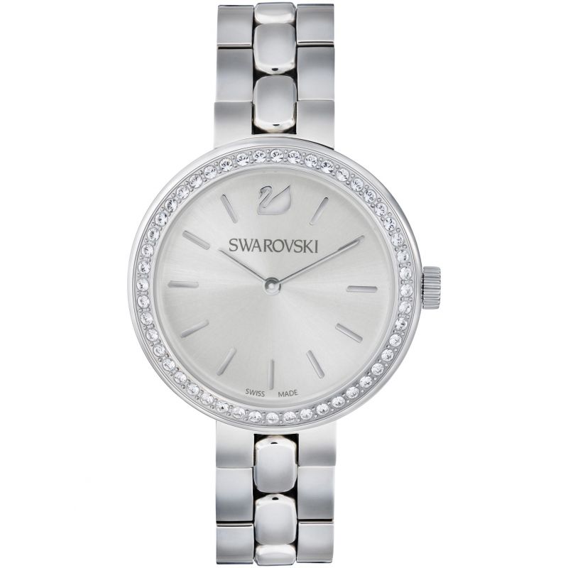 Swarovski Daytime Crystal Silver Dial Silver Steel Strap Watch for Women - 5095600 Buy Now By Swarovski